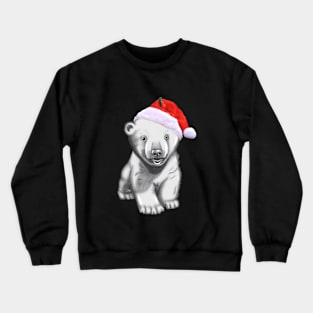 Christmas Ice Bear Drawing Gift Crewneck Sweatshirt